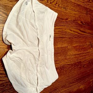 White Lululemon shorts